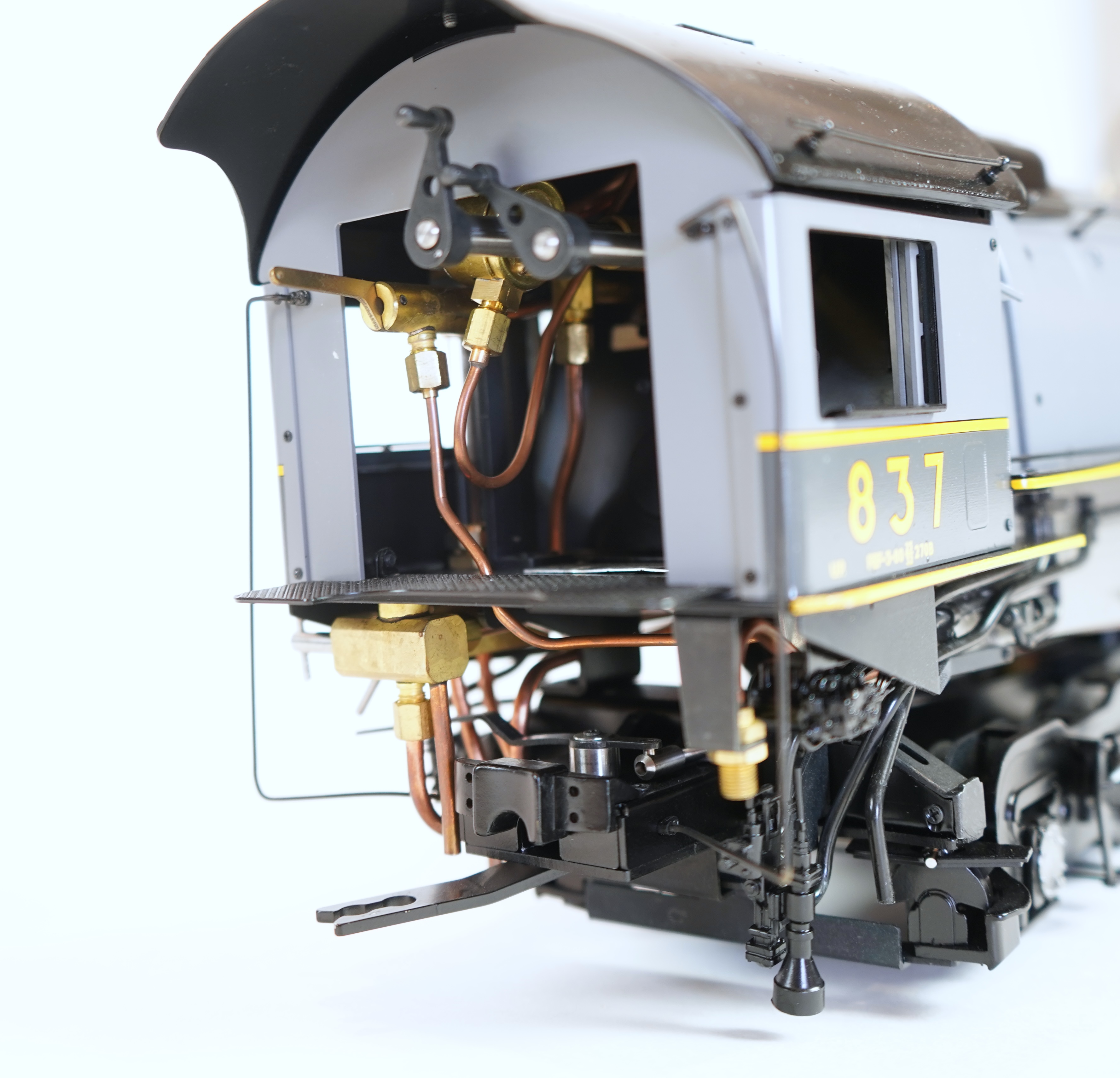 A Gauge One Aster Hobbies live steam Union Pacific FEF Class 844, 4-8-4 tender locomotive, 837, the factory ‘Built Up’ version, spirit fired working two cylinder motion, with assembly instructions, operating instructions
